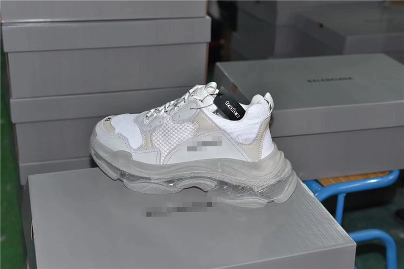 PK God Balencia Paris triple s true white 2019 version newest sole official with retail materials ready to ship